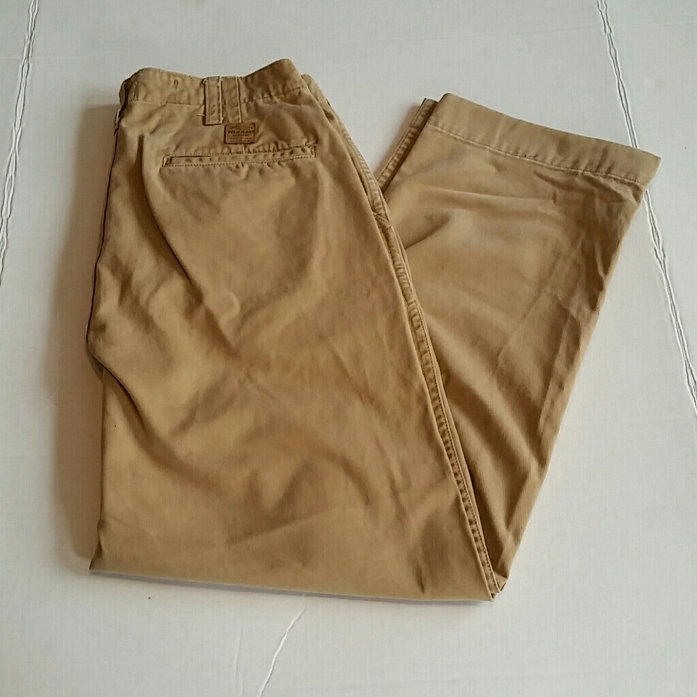 Polo jeans company Ralph Lauren beige khakis